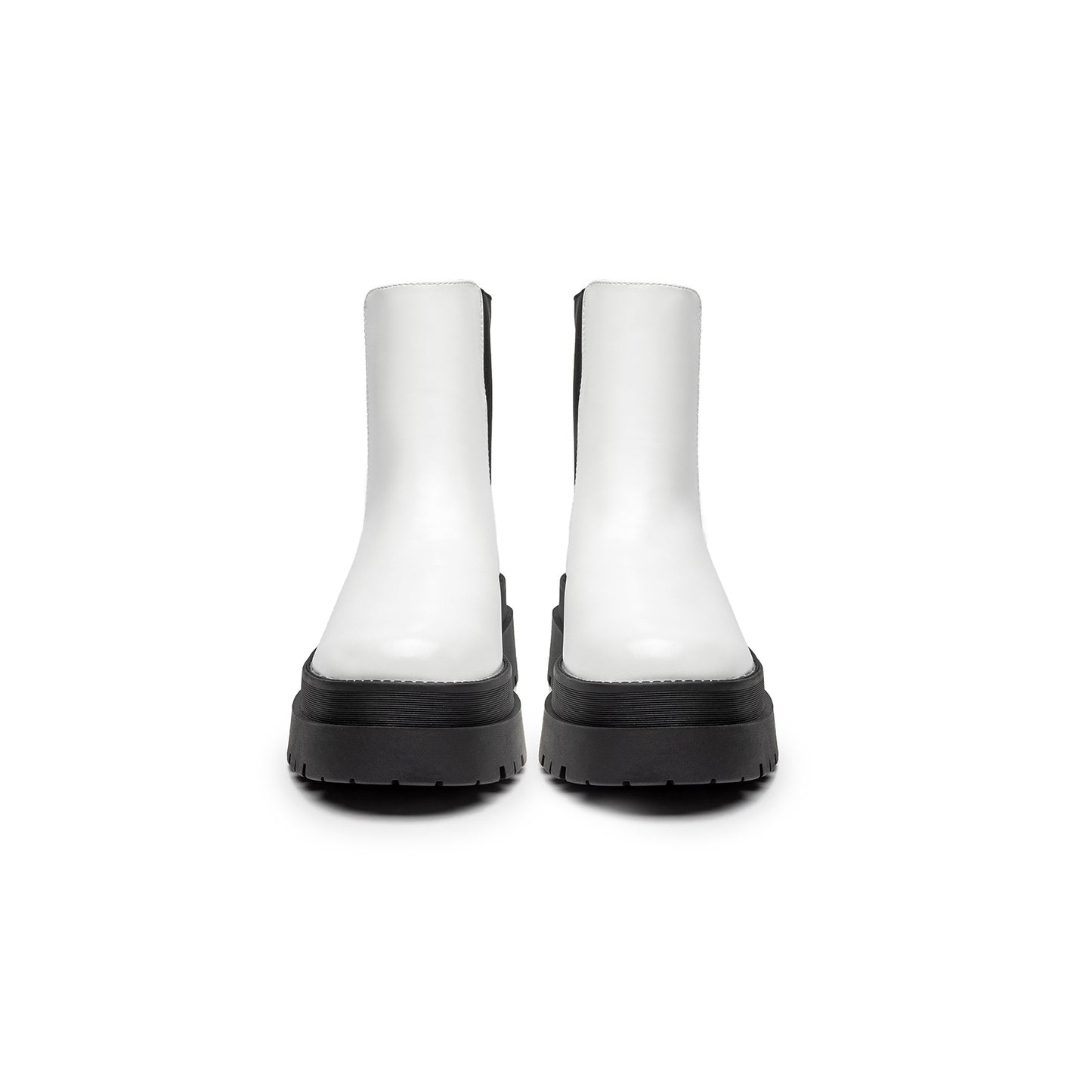 Women's Chelsea Boots Low Heel Elastic Ankle Boots For Women Platform Comfortable Leather Booties