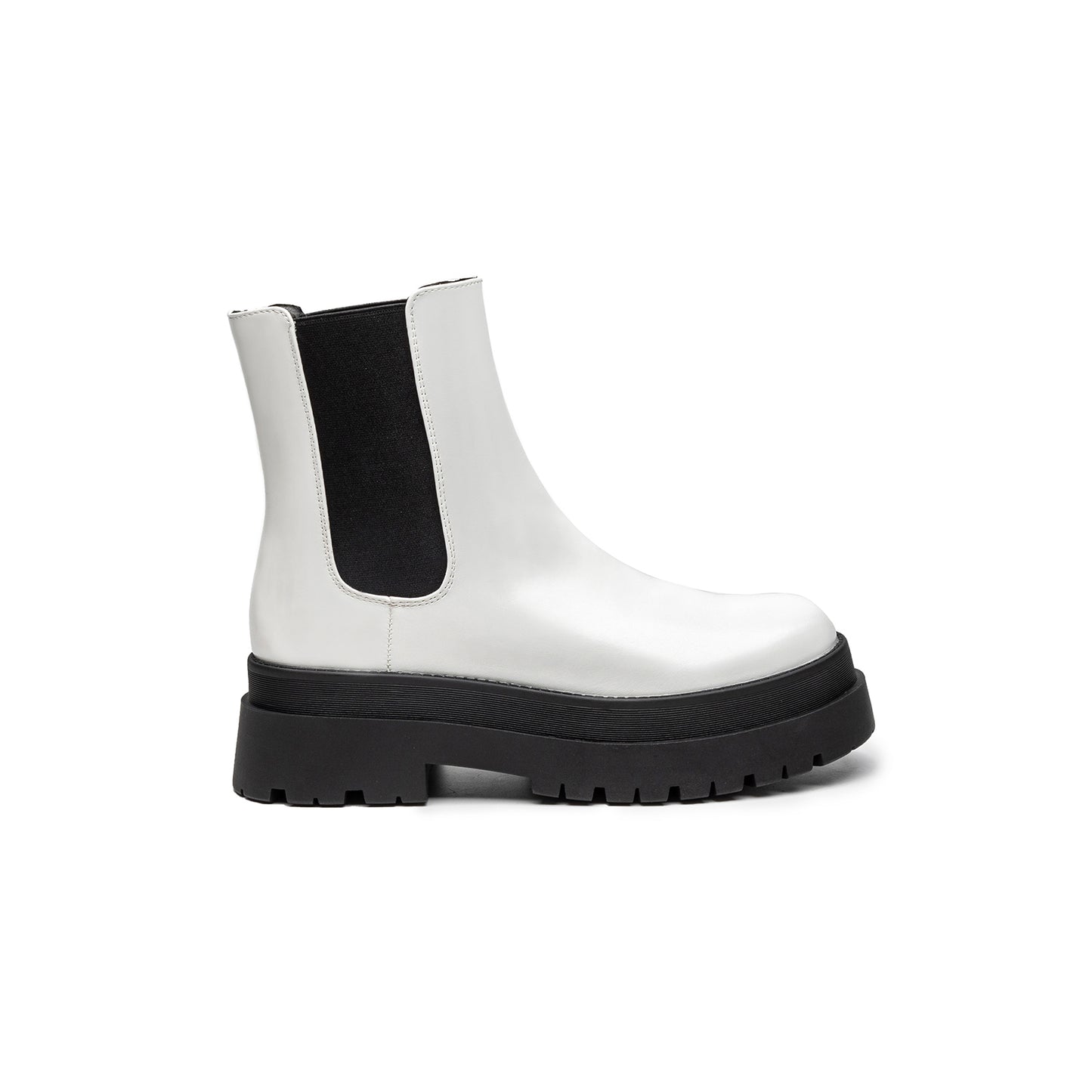 Women's Chelsea Boots Low Heel Elastic Ankle Boots For Women Platform Comfortable Leather Booties