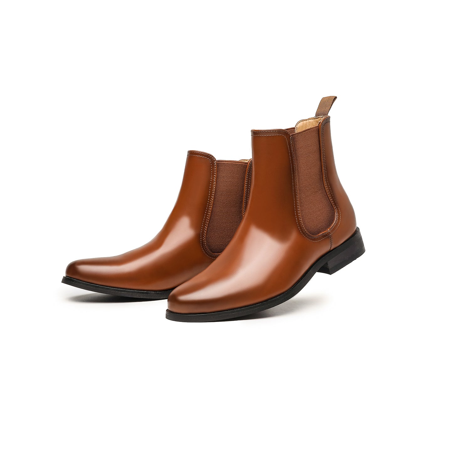 Women's Chelsea Boots Slip-on Low Heeled Booties for Women Casual Comfortable Ankle Booties Shoes