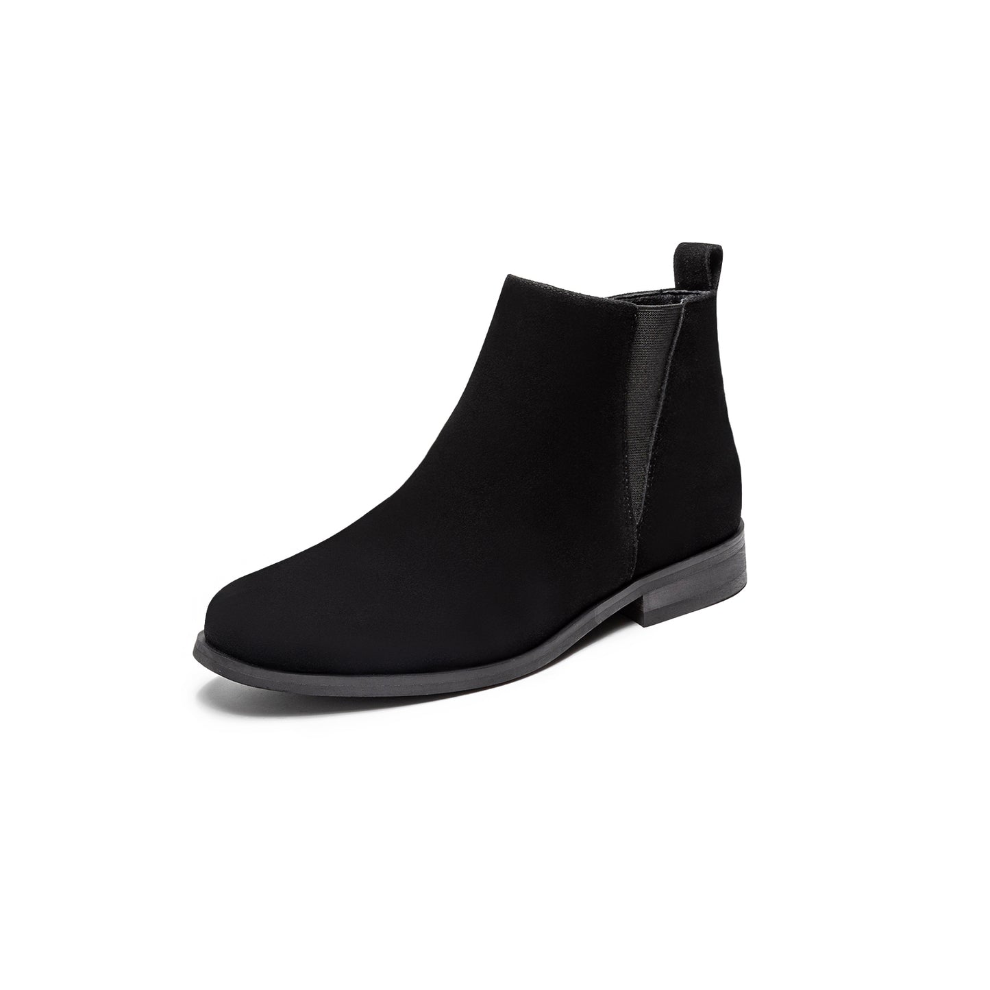 Women's Suede Leather Chelsea Low Heel Ankle Boots for Women,Casual Dress Ankle Bootie