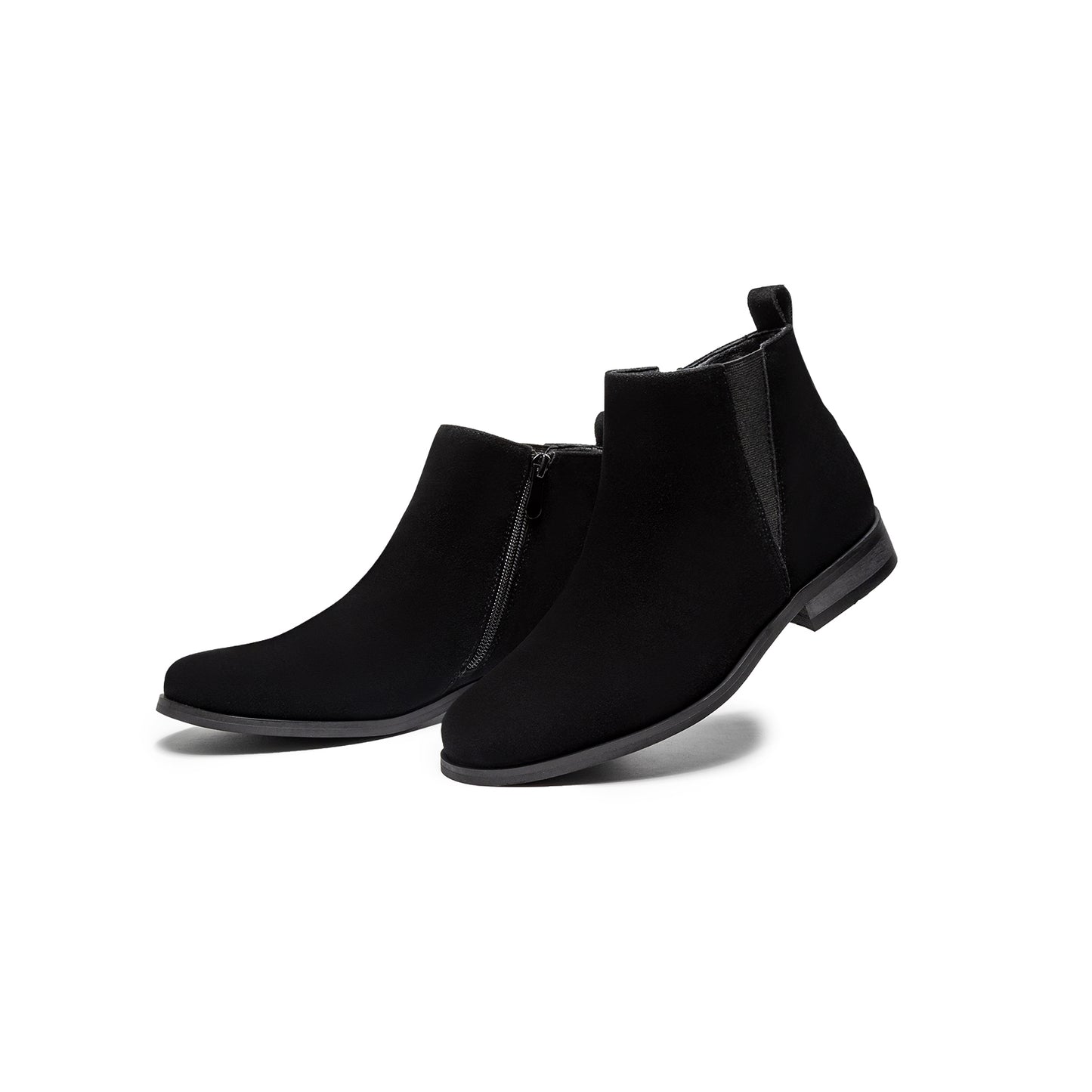 Women's Suede Leather Chelsea Low Heel Ankle Boots for Women,Casual Dress Ankle Bootie